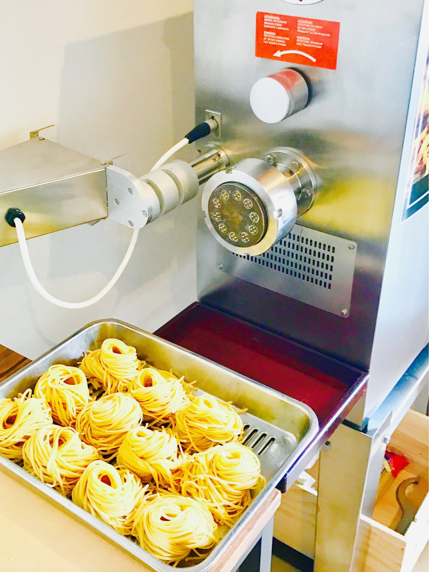 イタリア ジェノヴァからきたパスタ製麺機